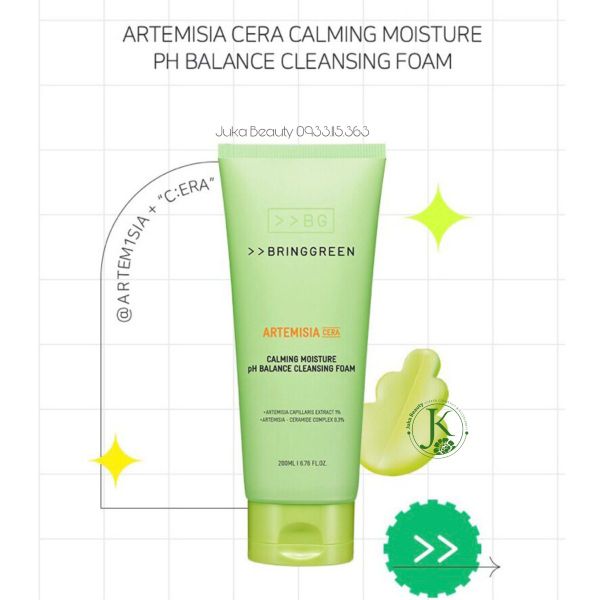  Sữa Rửa Mặt Bring Green Calming Moisture PH Balance Cleansing Foam 200ml 