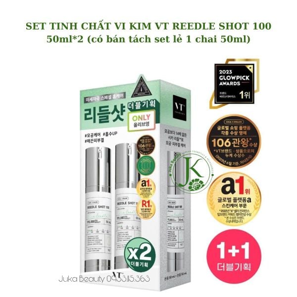  Tinh Chất Vi Kim Tái Tạo Và Căng Bóng Da VT Reedle Shot 100 50ml 