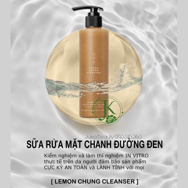  Sữa Rửa Mặt Byvibes Wonder Bath Lemon Chung Cleanser 200ml 