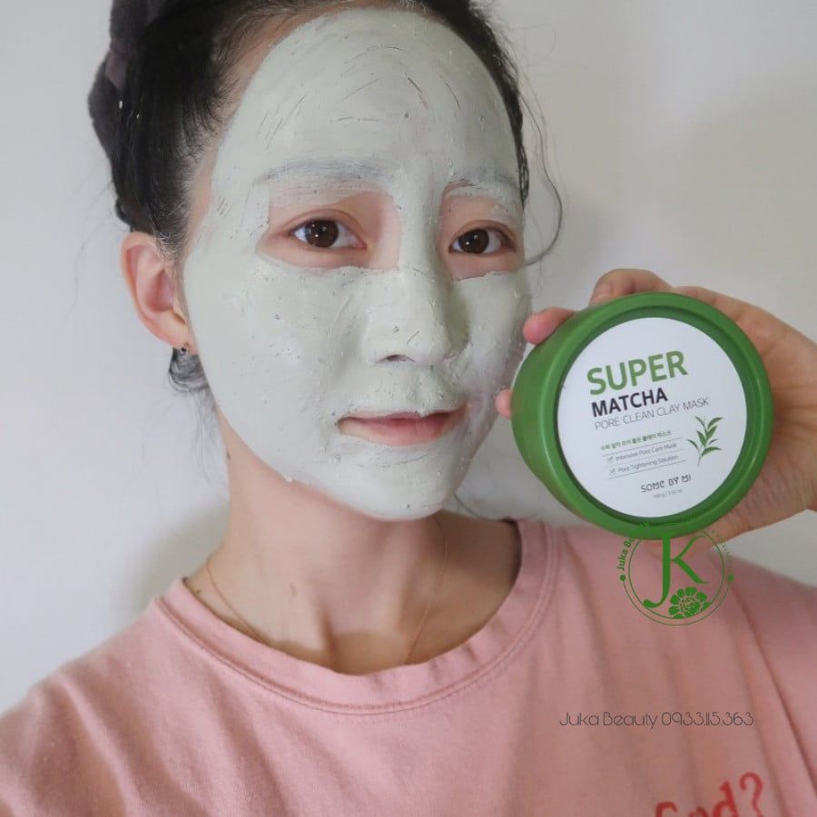  Mặt nạ đất sét kiềm dầu, se khít lỗ chân lông Some By Mi Super Matcha Pore Clean Clay Mask 100g 