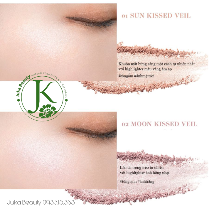  Phấn Bắt Sáng Ánh Nhũ Lấp Lánh Romand See-Through Veillighter 5.5g 