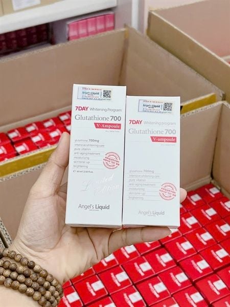  Tinh Chất Dưỡng Trắng, Phục Hồi Da Angel's Liquid 7Day Whitening Program Glutathione 700 V-Ample 