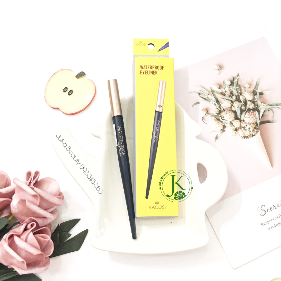  Bút Kẻ Mắt Nước Sắc Nét Siêu Lì Vacosi Waterproof Eyeliner 