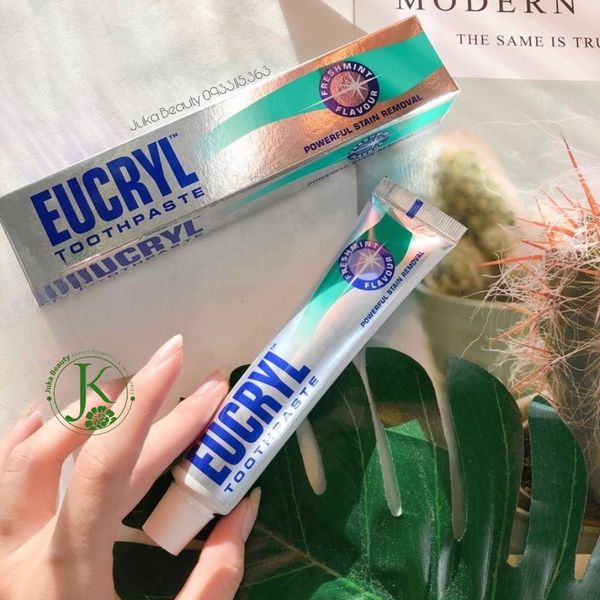  Kem Đánh Răng Làm Trắng Răng Eucryl Toothpaste Freshmint 50g 