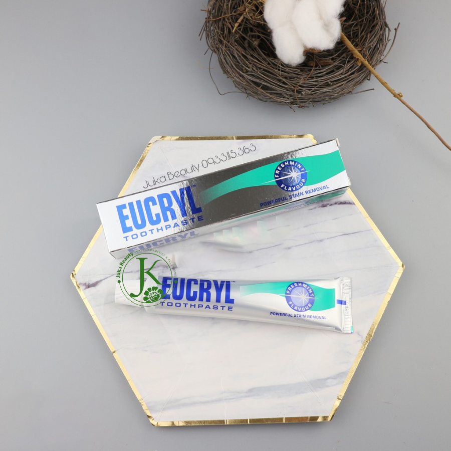  Kem Đánh Răng Hương Bạc Hà, Giúp Trắng Răng Eucryl Toothpaste Freshmint 50g 