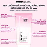  Kem Chống Nắng Nâng Tone Kiềm Dầu Frankly Bright Up Sun SPF50+ PA++++ 50ml 