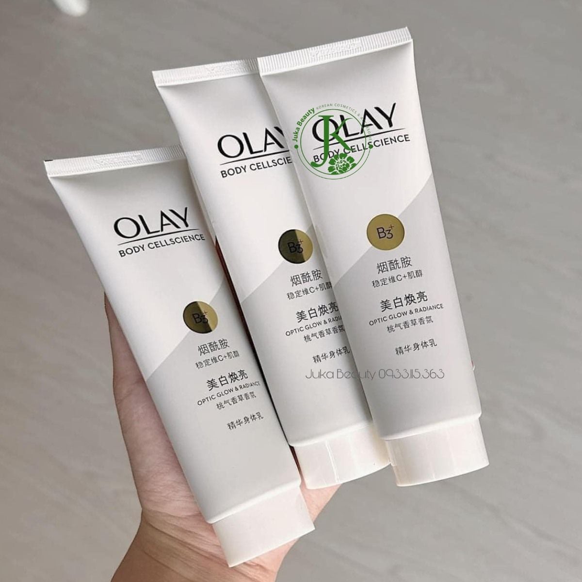  (MẪU MỚI NHẤT) Sữa Dưỡng Thể Trắng Da Toàn Thân Olay Body Cellscience B3 + Vitamin C 