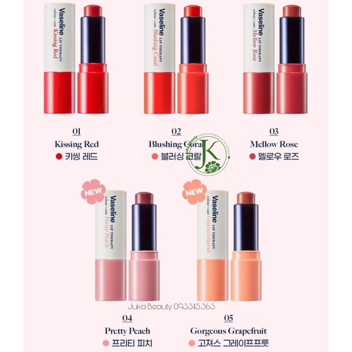  Son Dưỡng Môi Có Màu Vaseline Lip Therapy Colour Stick 4.2g (Bản Hàn) 