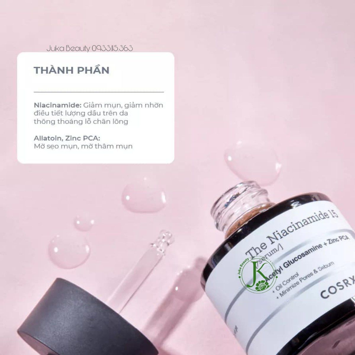  Tinh Chất Chăm Sóc Da Mụn Toàn Diện Cosrx The Niacinamide 15 Serum 20ml 