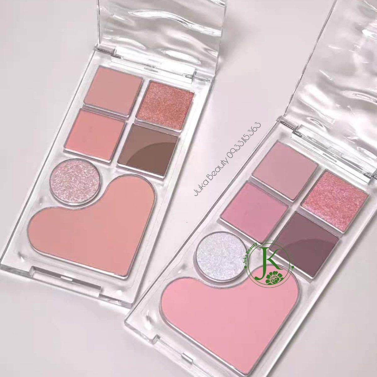  Bảng Phấn Mắt & Má Hồng Romand Bare Layer Palette 14g 
