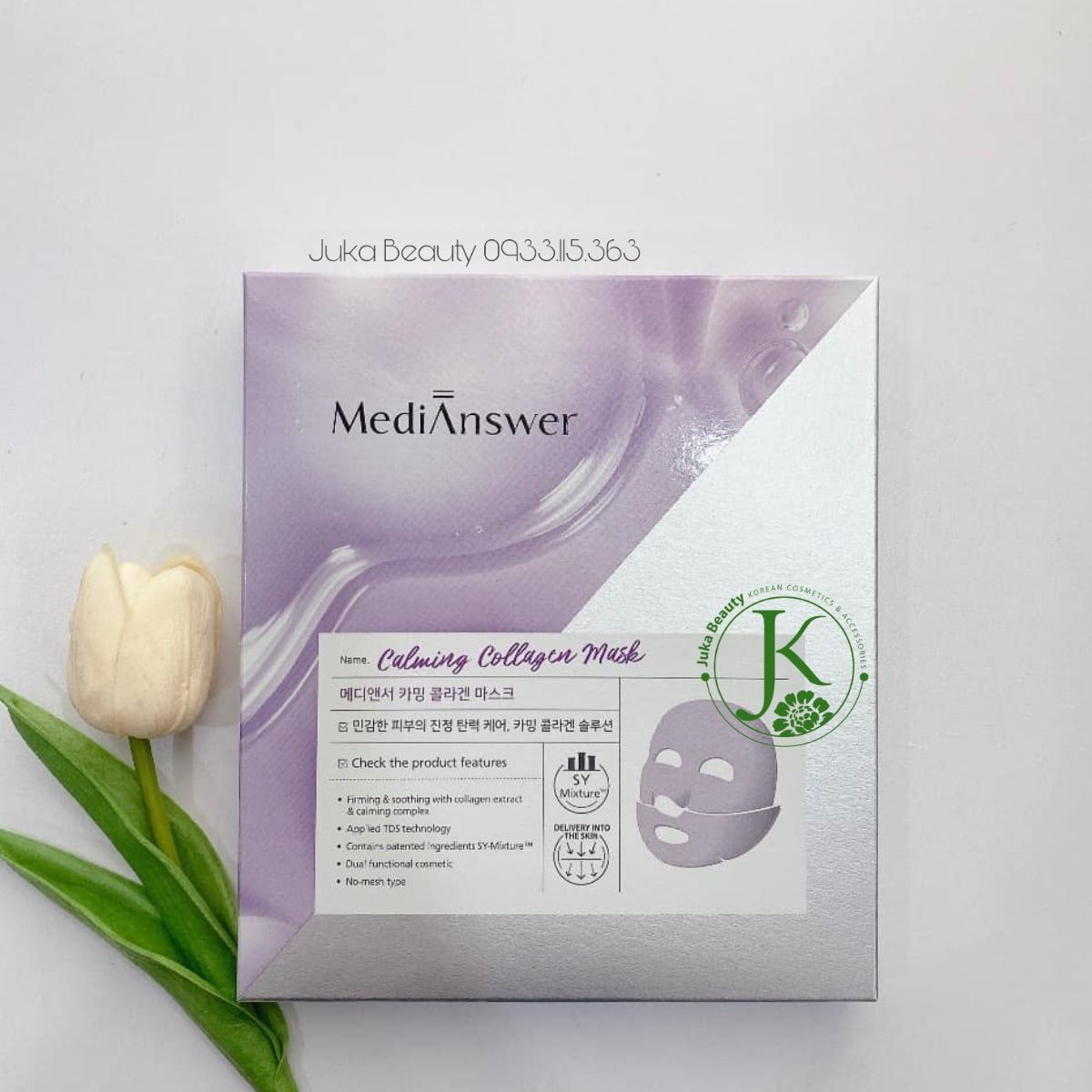  Mặt Nạ Thạch MediAnswer Calming Collagen Mask 37g (TÍM) 