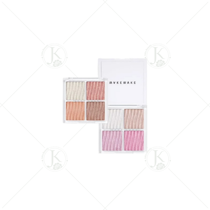 Phấn Bắt Sáng 4 Ô Wakemake Glow Contouring Highlighter Palette 7.8g