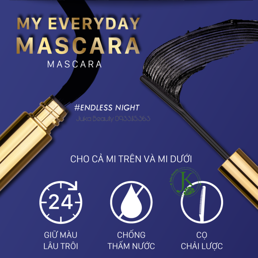  Mascara Dài Và Dày Mi Browit By Nongchat My Everyday Mascara #Endless Night 