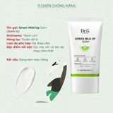  Kem Chống Nắng Hỗ Trợ Giảm Mụn Dành Cho Da Nhạy Cảm Dr.G Green Mild Up Sun+ SPF 50+/ PA++++ 50ml (XANH LÁ) 