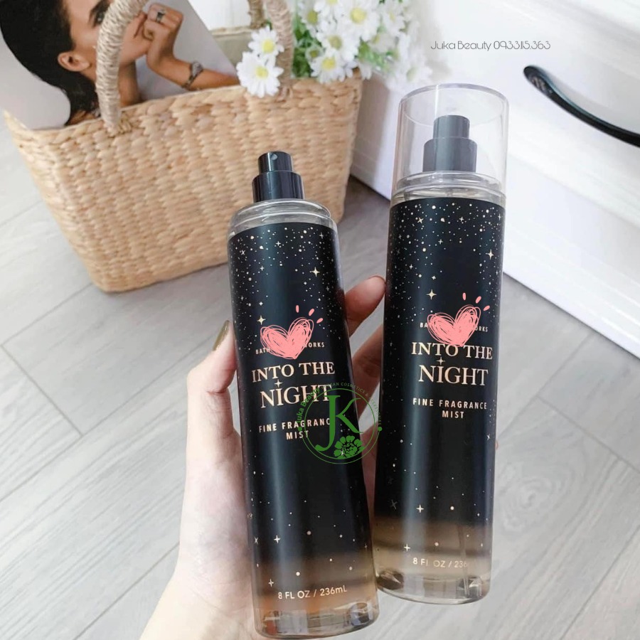 【Into The Night】Bath&bodyworks ミスト Bath&BodyWorks】トラベルサイズファインフレグランスミスト