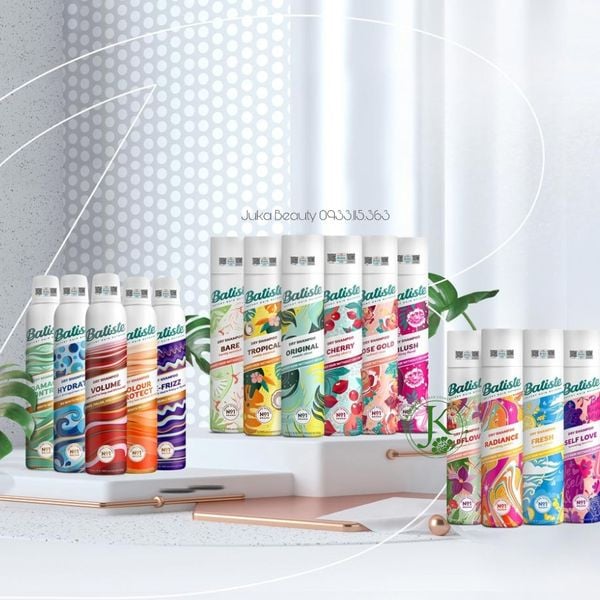  Dầu Gội Khô Sạch Tóc, Phồng Tóc Batiste Dry Shampoo 200ml 