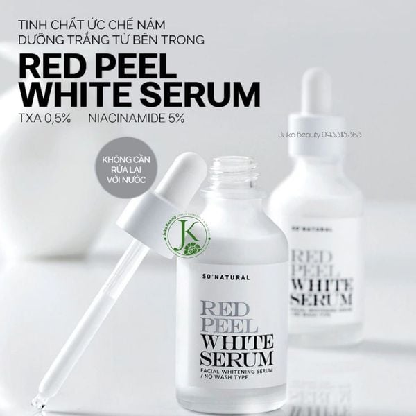  Tinh Chất Dưỡng Trắng, Mờ Thâm Nám So Natural Red Peel White Serum 