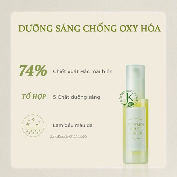  Tinh chất Dưỡng ẩm, Làm Sáng Da I'm From Vitamin Fruit Serum 30ml 