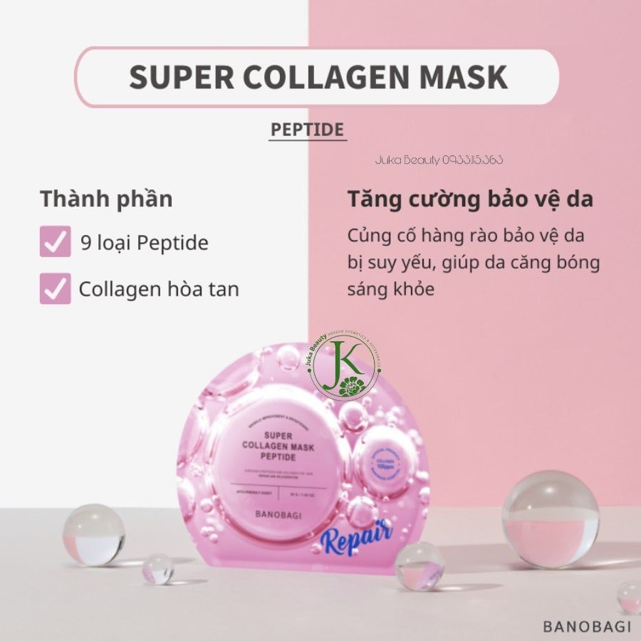  Mặt Nạ Giấy Dưỡng Da Banobagi Super Collagen Mask 30g (1 miếng) 