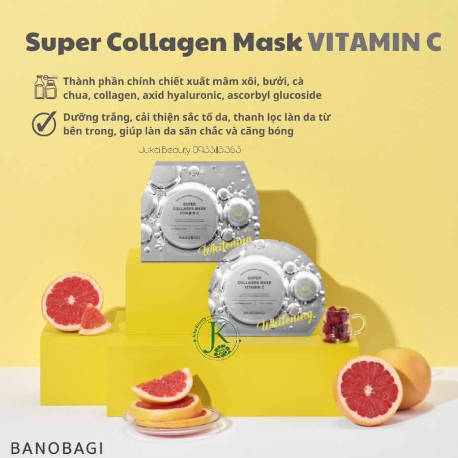  Mặt Nạ Giấy Dưỡng Da Banobagi Super Collagen Mask 30g (1 miếng) 