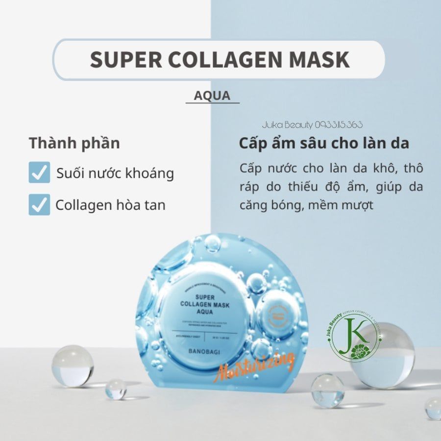  Mặt Nạ Giấy Dưỡng Da Banobagi Super Collagen Mask 30g (1 miếng) 