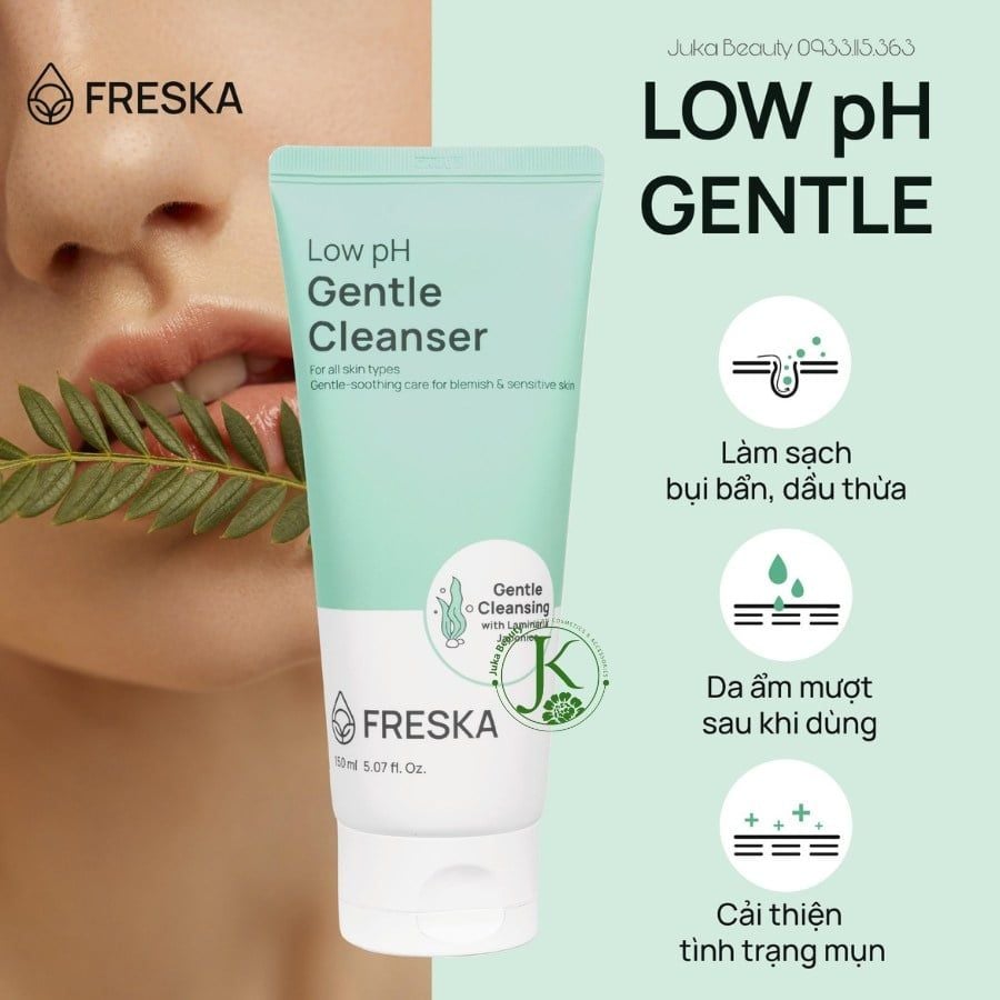  Sữa Rửa Mặt Sạch Sâu Dịu Nhẹ Freska Low PH Gentle Cleanser 150ml 