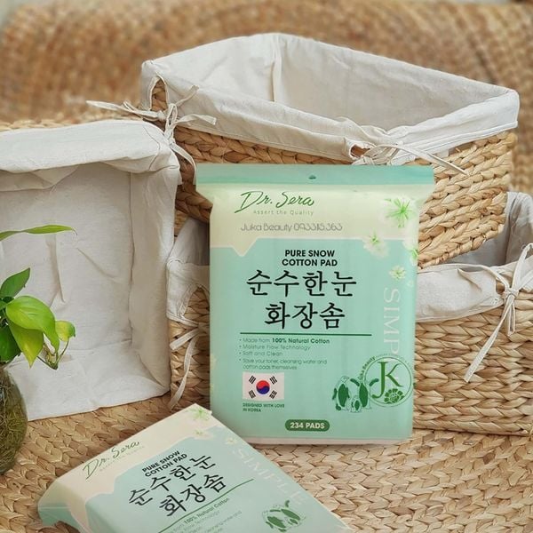  Bông Tẩy Trang Dr.Sera Pure Snow Cotton Pad (234 miếng) 