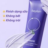  (Mẫu mới) Kem Chống Nắng Cà Rốt Tím, Nâng Tone Da Beplain Sunmuse Tone Up & Correcting Sunscreen SPF50+ PA++++ 50ml 