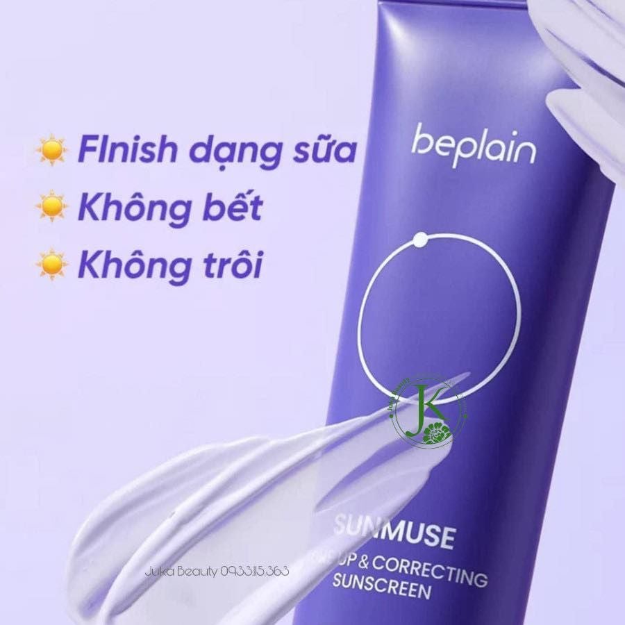  (Mẫu mới) Kem Chống Nắng Cà Rốt Tím, Nâng Tone Da Beplain Sunmuse Tone Up & Correcting Sunscreen SPF50+ PA++++ 50ml 