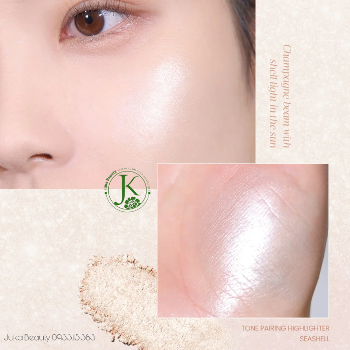  (KÈM CỌ) Phấn Bắt Sáng Espoir Tone Pairing Highlighter 