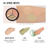  Che Khuyết Điểm The Saem Cover Perfection Triple Pot Concealer 