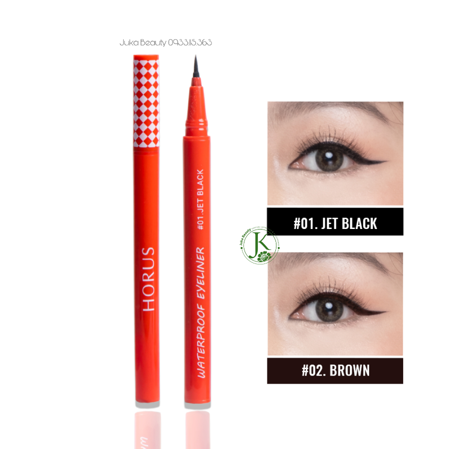  Bút Kẻ Mắt Đầu Bút Siêu Mảnh, Dễ Thao Tác Horus Waterproof Eyeliner 