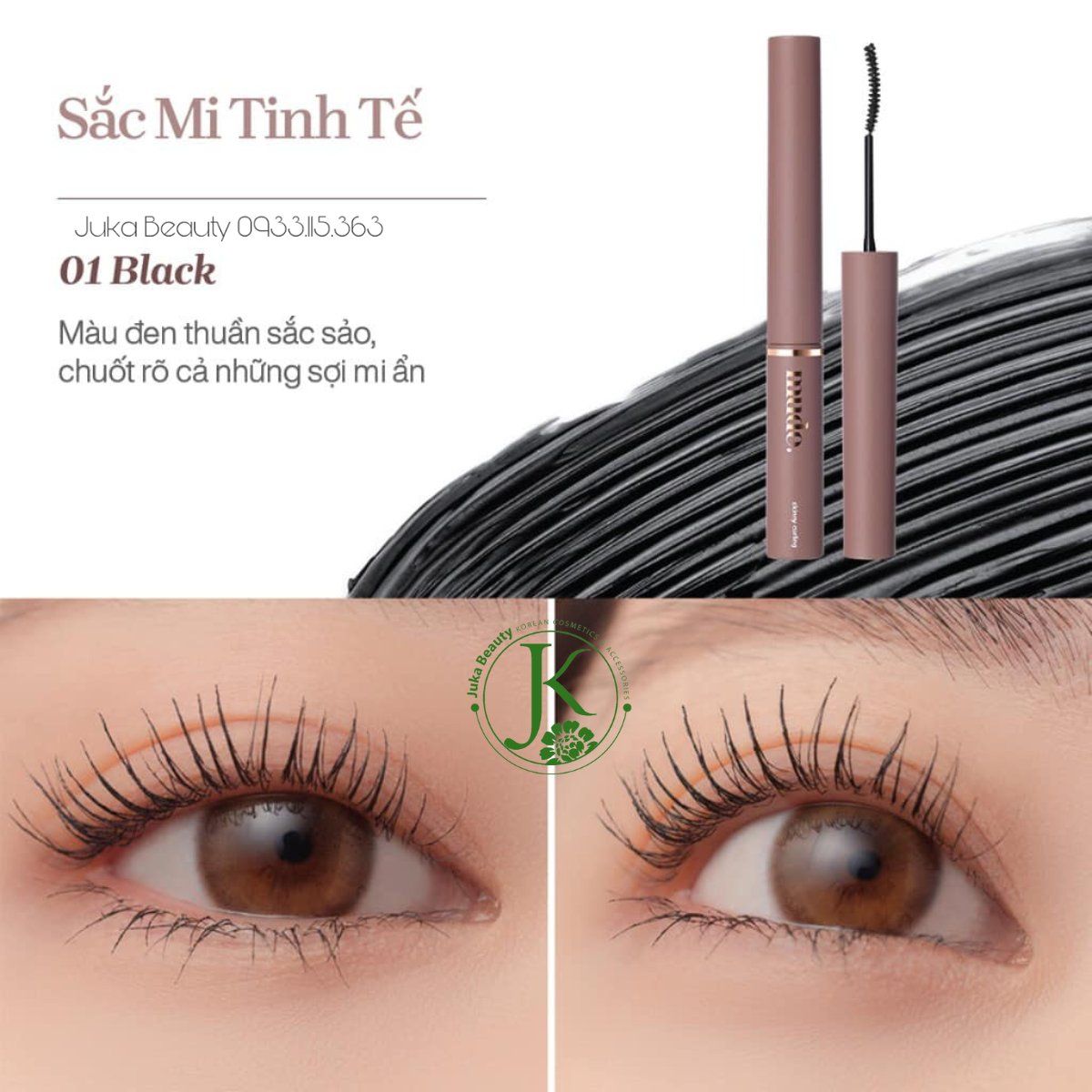  Chuốt Mi Dài Và Cong Mi Mude Inspire Volume Curling Mascara 