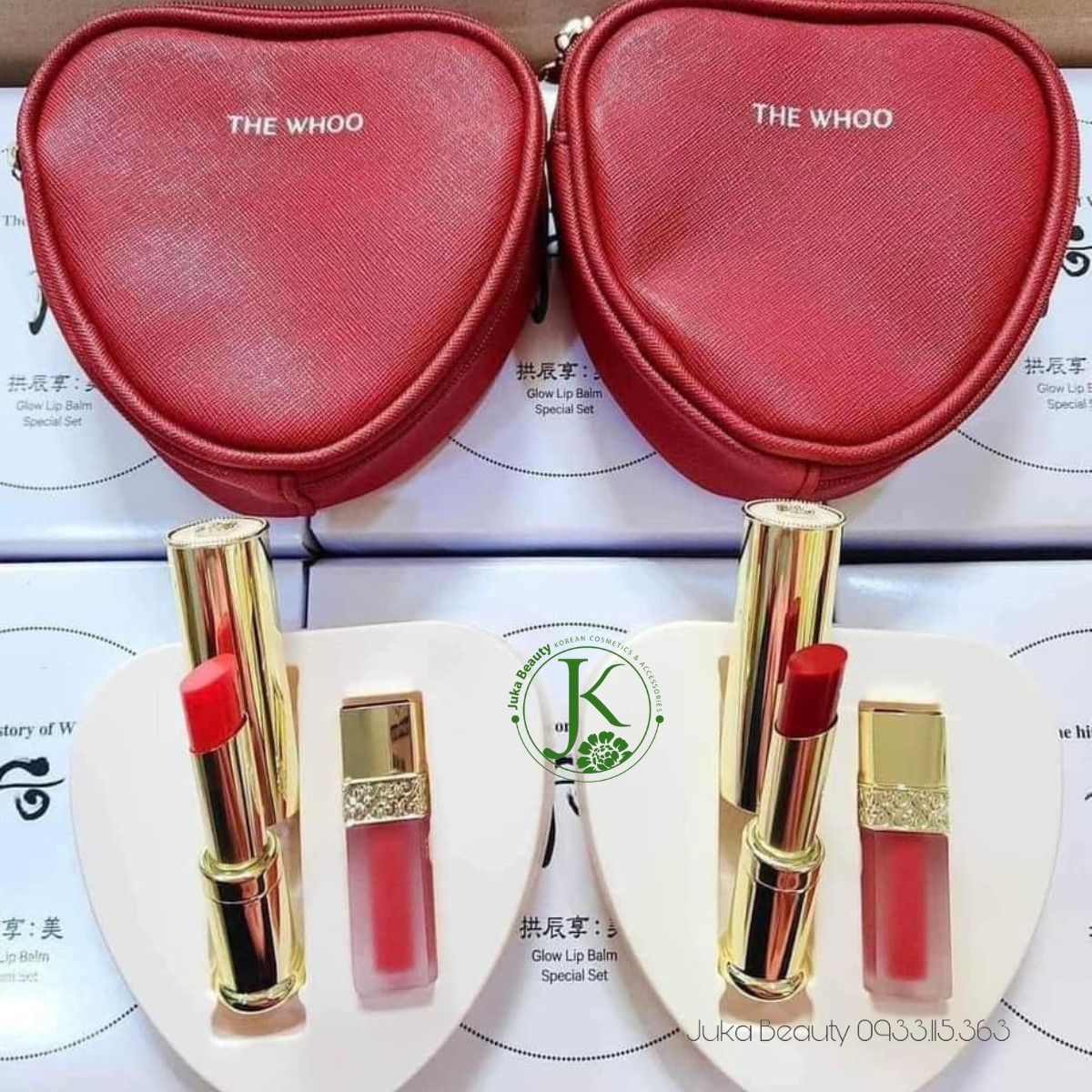  Set Son Dưỡng The History Of Whoo Gongjinhyang:Mi Glow Lip Balm Special Set 