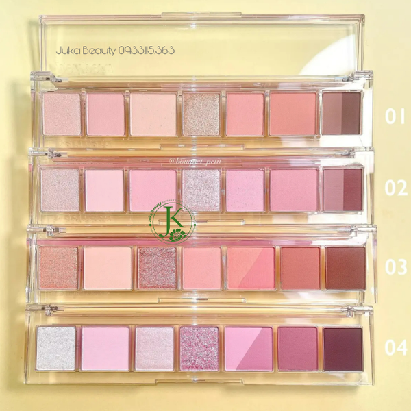  (DATE T4/2027) Bảng Phấn Mắt 7 Ô Peripera All Take Mood Palette 6g 