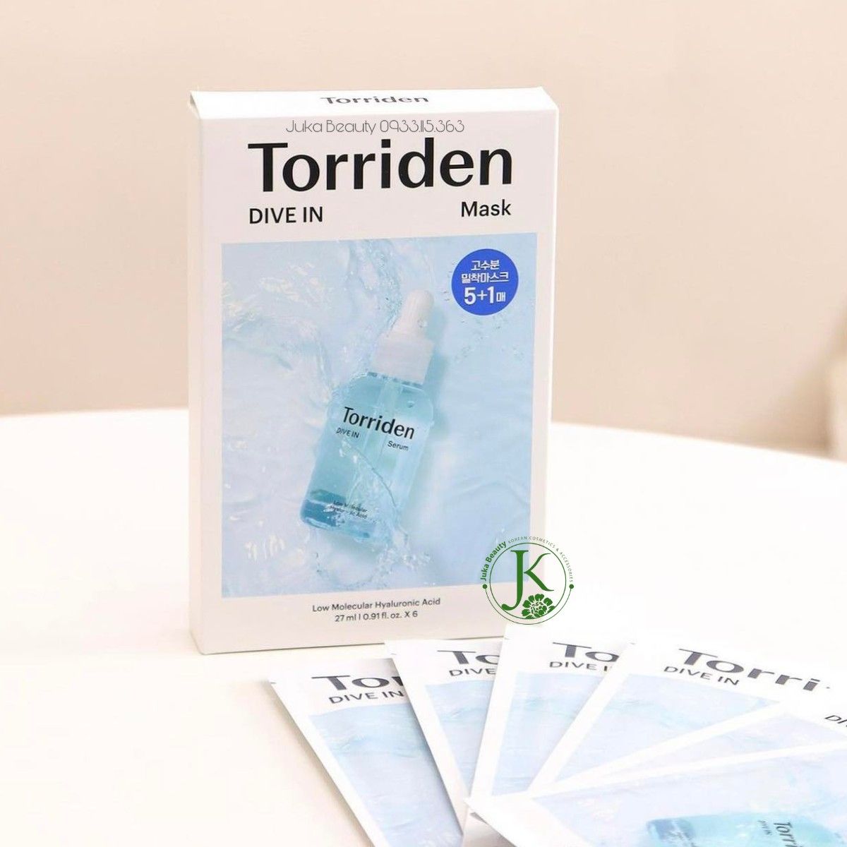  (XANH DƯƠNG) Mặt Nạ Giấy Torriden Dive In Low Molecular Hyaluronic Acid Mask 27ml 