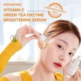  Tinh Chất Dưỡng Trắng Sáng Innisfree Vitamin C Green Tea Enzyme Brightening Serum 