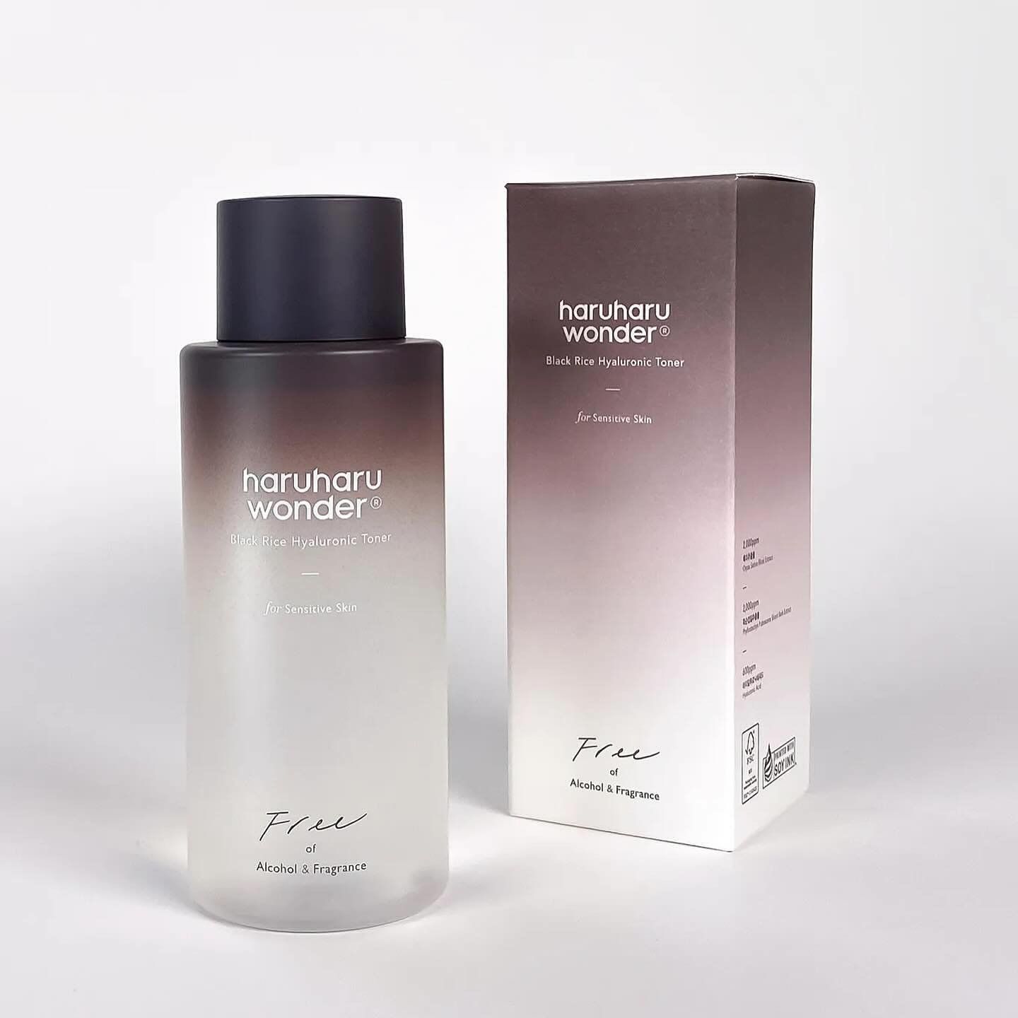  Nước Hoa Hồng Dưỡng ẩm, Chống Lão Hóa Haruharu Wonder Black Rice Hyaluronic Toner 150ml 