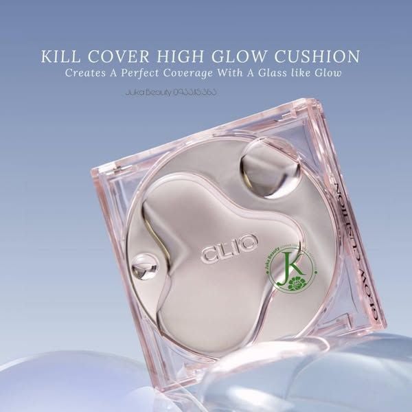  (KÈM LÕI) Phấn Nước Căng Bóng Da Clio Kill Cover High Glow Cushion SPF50+ PA+++ 14g*2 