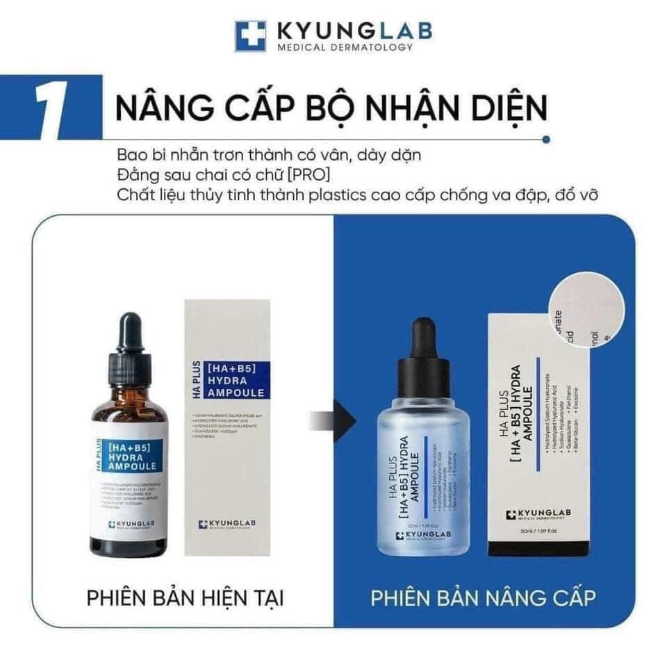  Tinh Chất Căng Bóng Da Kyung Lab HA Plus [HA + B5] Hydra Ampoule 50ml (MẪU MỚI) 