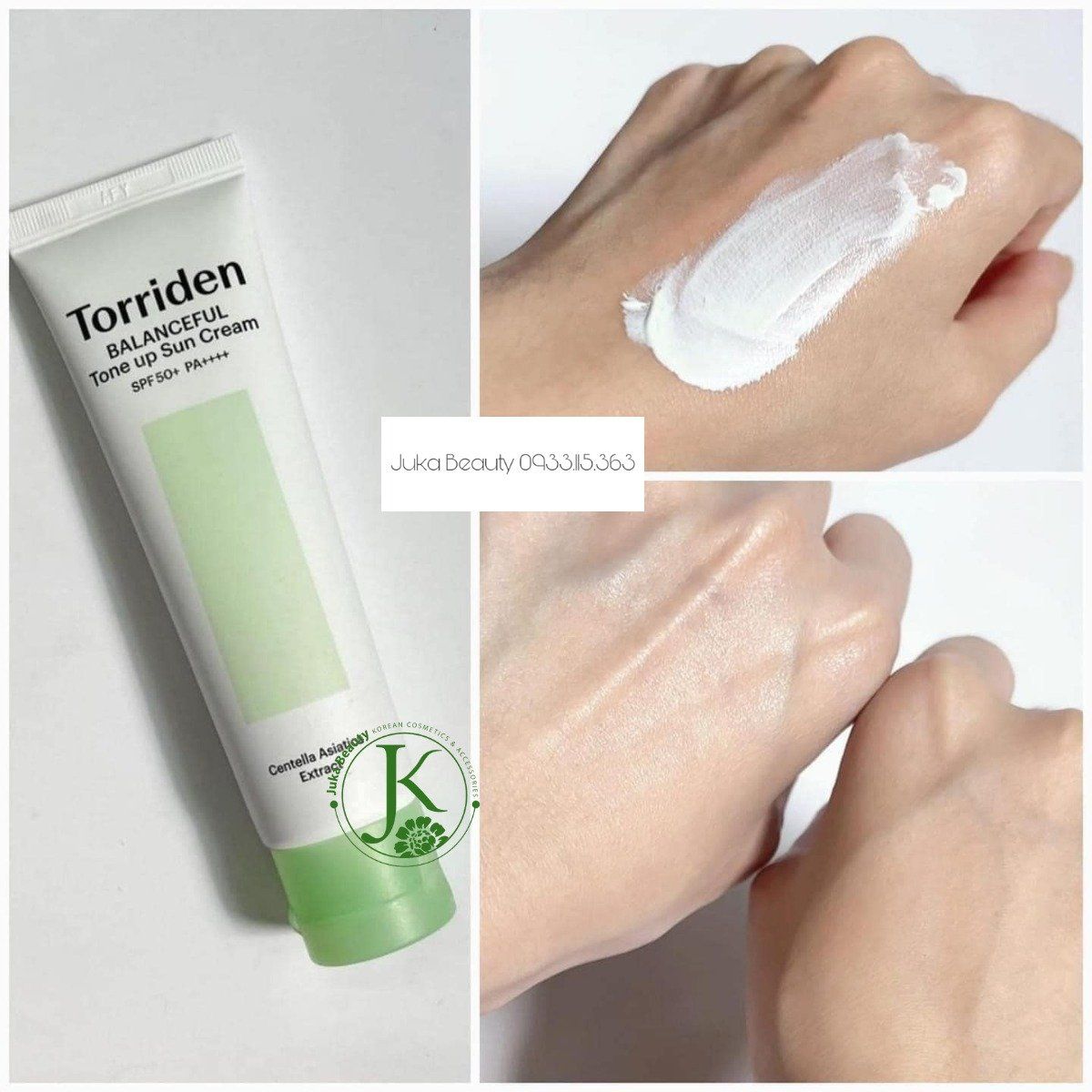  Kem Chống Nắng Nâng Tone, Kiềm Dầu Torriden Balanceful Tone up Sun Cream SPF50+ PA++++ 60ml 