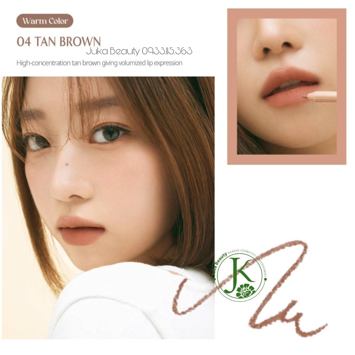  (SALE) Chì Kẻ Viền Môi Clio Velvet Lip Pencil (Kèm Gọt Chì) 1.45g 