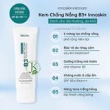  Kem Chống Nắng Phổ Rộng, Nâng Tone Innoskin B3 Suncream 50g 