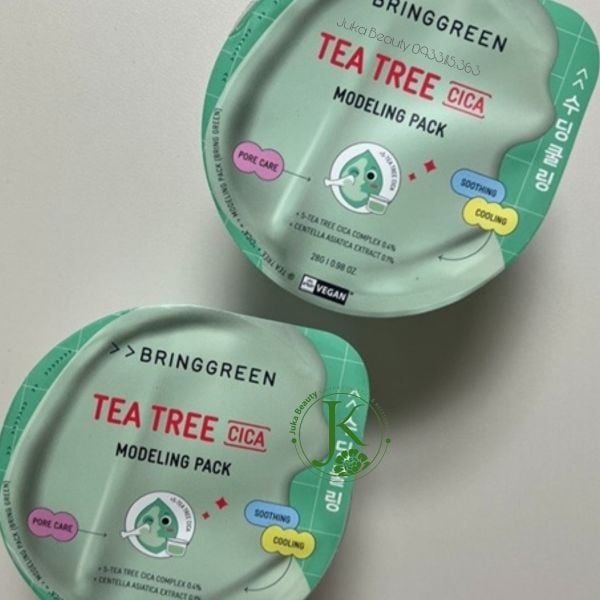  (HSD T7/2026) Mặt Nạ Dẻo Dịu Da Bring Green Tea Tree Cica Modeling Pack 28g 