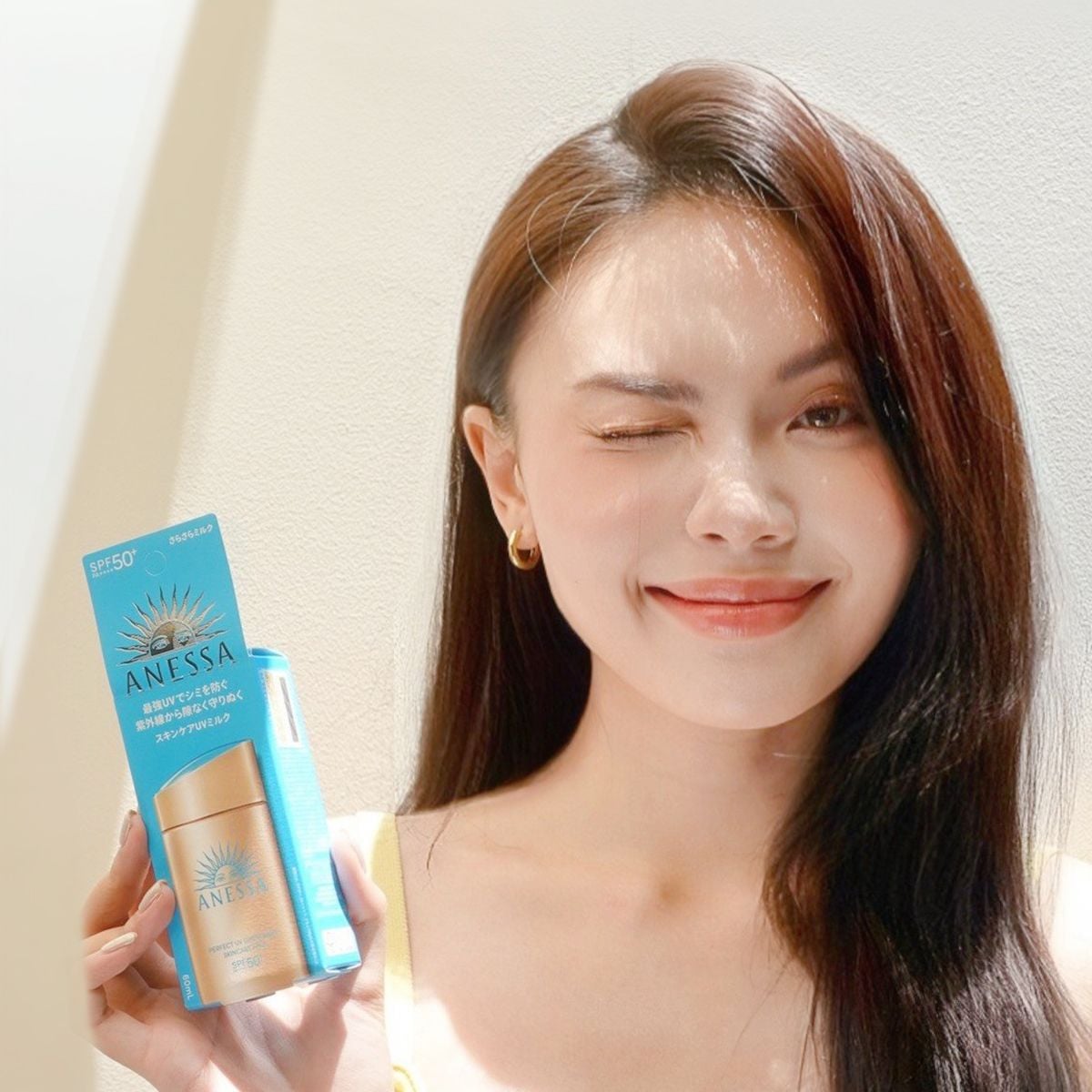  (NEW 2024) Kem Chống Nắng Dạng Sữa, Kiềm Dầu Anessa Perfect UV Sunscreen Skincare Milk SPF50+ PA++++ 60ml 
