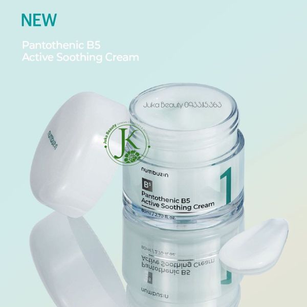  Kem Dưỡng ẩm, Giảm Dầu Mụn Numbuzin No.1 Pantothenic B5 Active Soothing Cream 80ml 