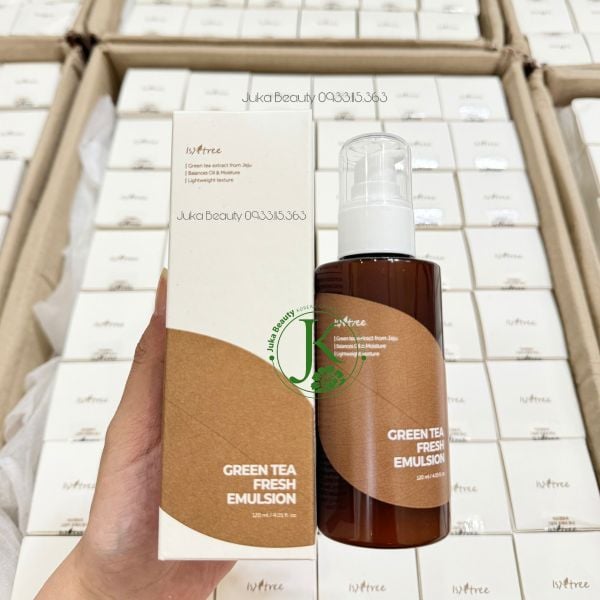  Sữa Dưỡng Kiềm Dầu, Làm Dịu Da Isntree Green Tea Fresh Emulsion 120ml (DATE T1.2026) 