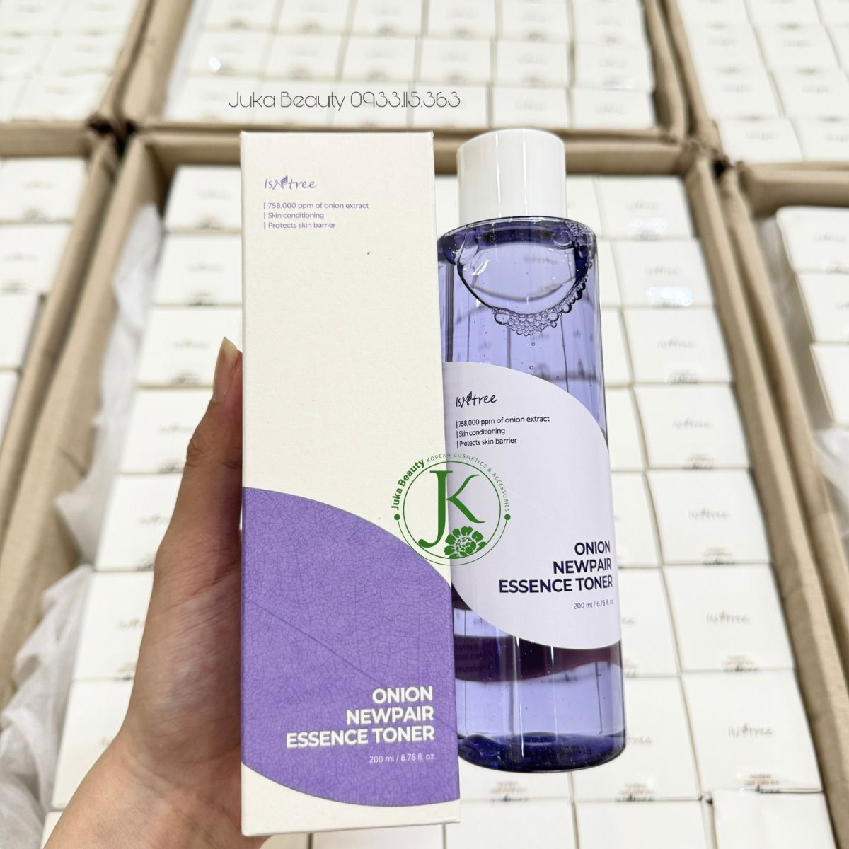  Nước Hoa Hồng Giảm Mụn, Mờ Thâm Isntree Onion Newpair Essence Toner 200ml (date t11.2025) 