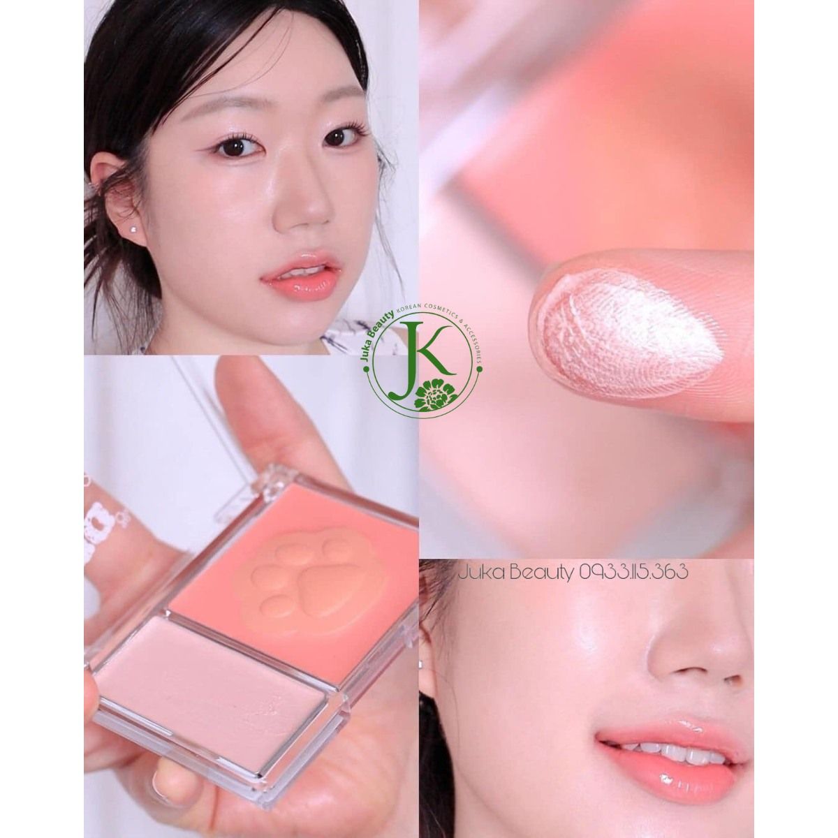  Má Hồng Dạng Kem Kèm Highlight Black Rouge Dewy Whip Cheek And Beam 11.5g 