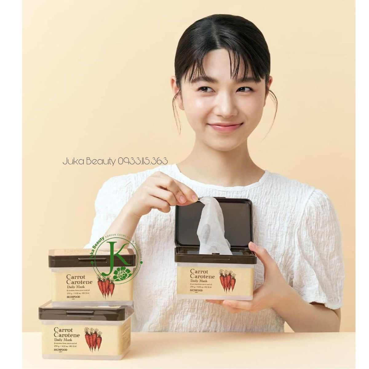  Mặt Nạ Cấp ẩm, Dưỡng Da Hàng Ngày SKINFOOD Daily Mask 270g (30 MIẾNG) 